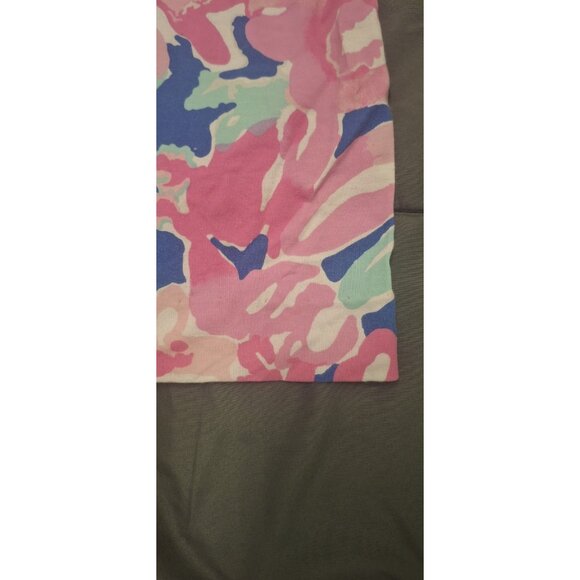 Lilly Pulitzer Pant Womens Small Wide Leg Pink Hermosa Print Lightweight Pull On - Picture 7 of 9